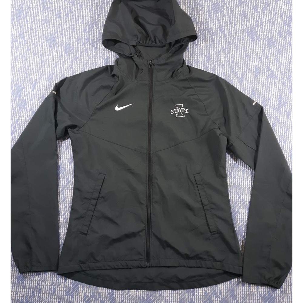 Nike Iowa State Cyclones Running Jacket Womens XS Hooded Full Zip Lightweight